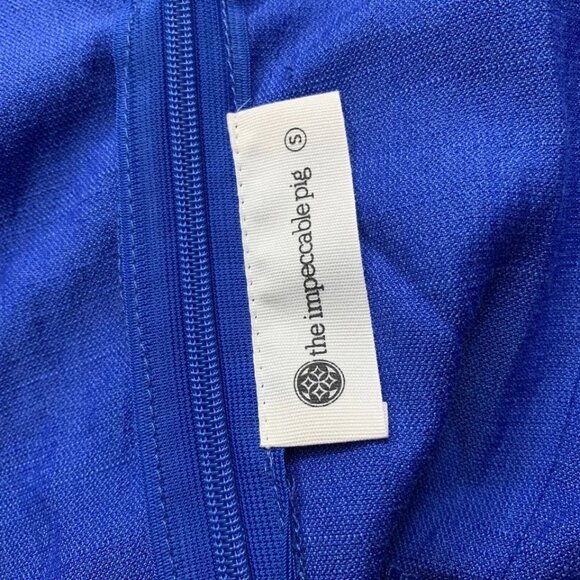 The Impeccable Pig Sleeveless Tie Shoulder Peplum Top - Picture 7 of 10